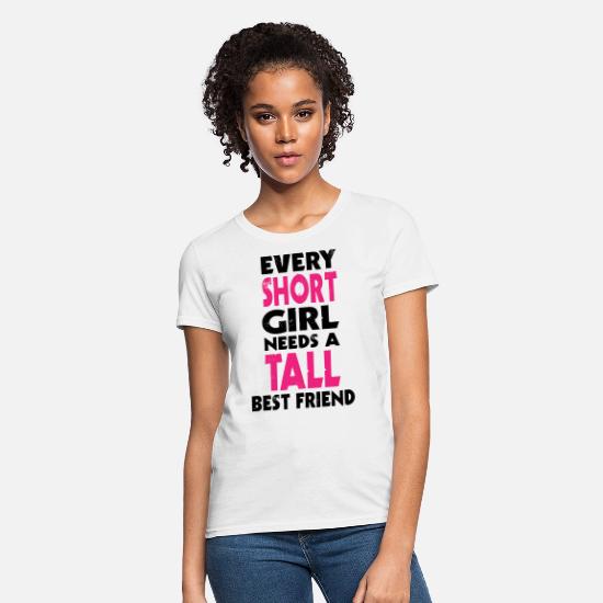 SHORT GIRL - TALL GIRL) BFF' Women's T 